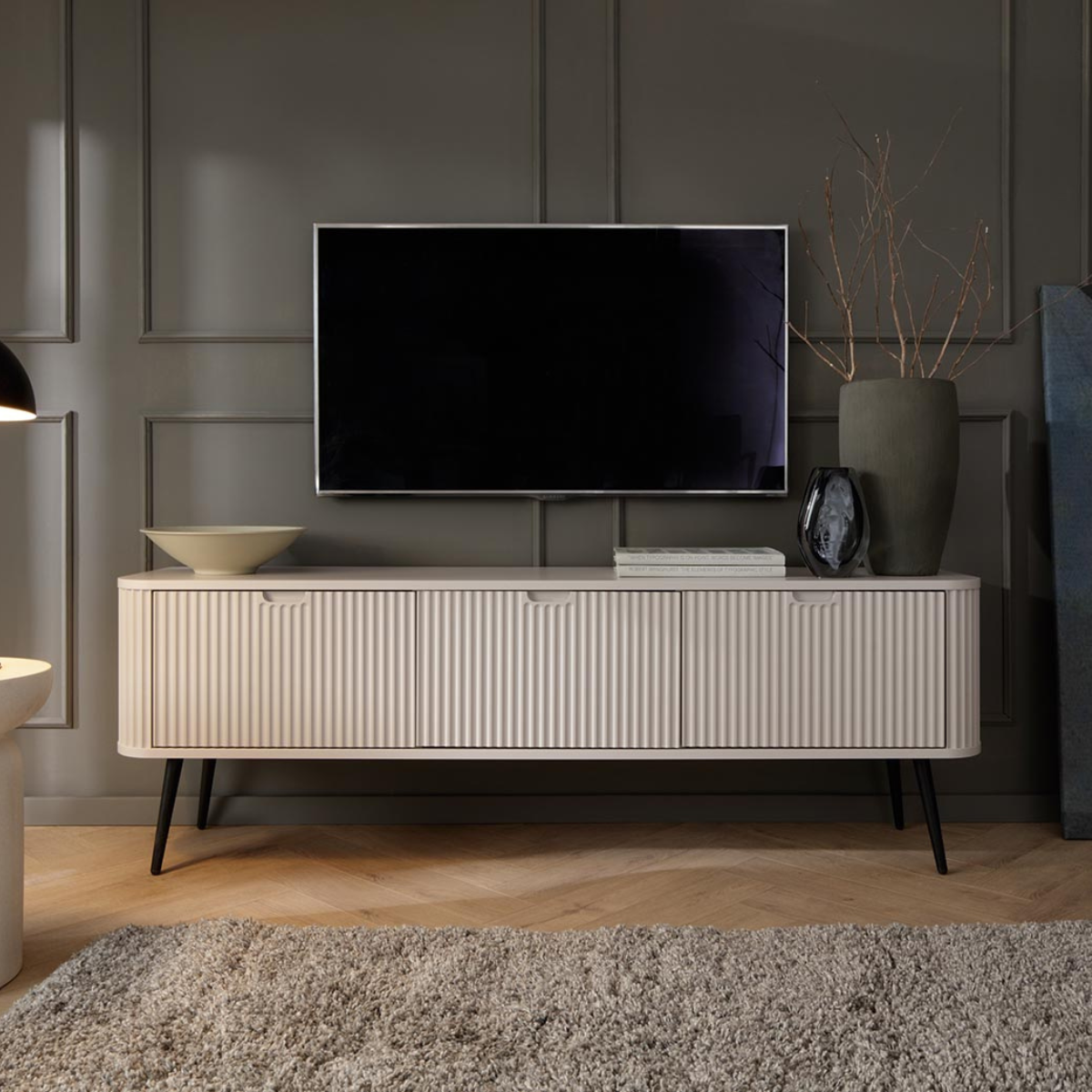 IT ZOVEN Beige design TV Stand